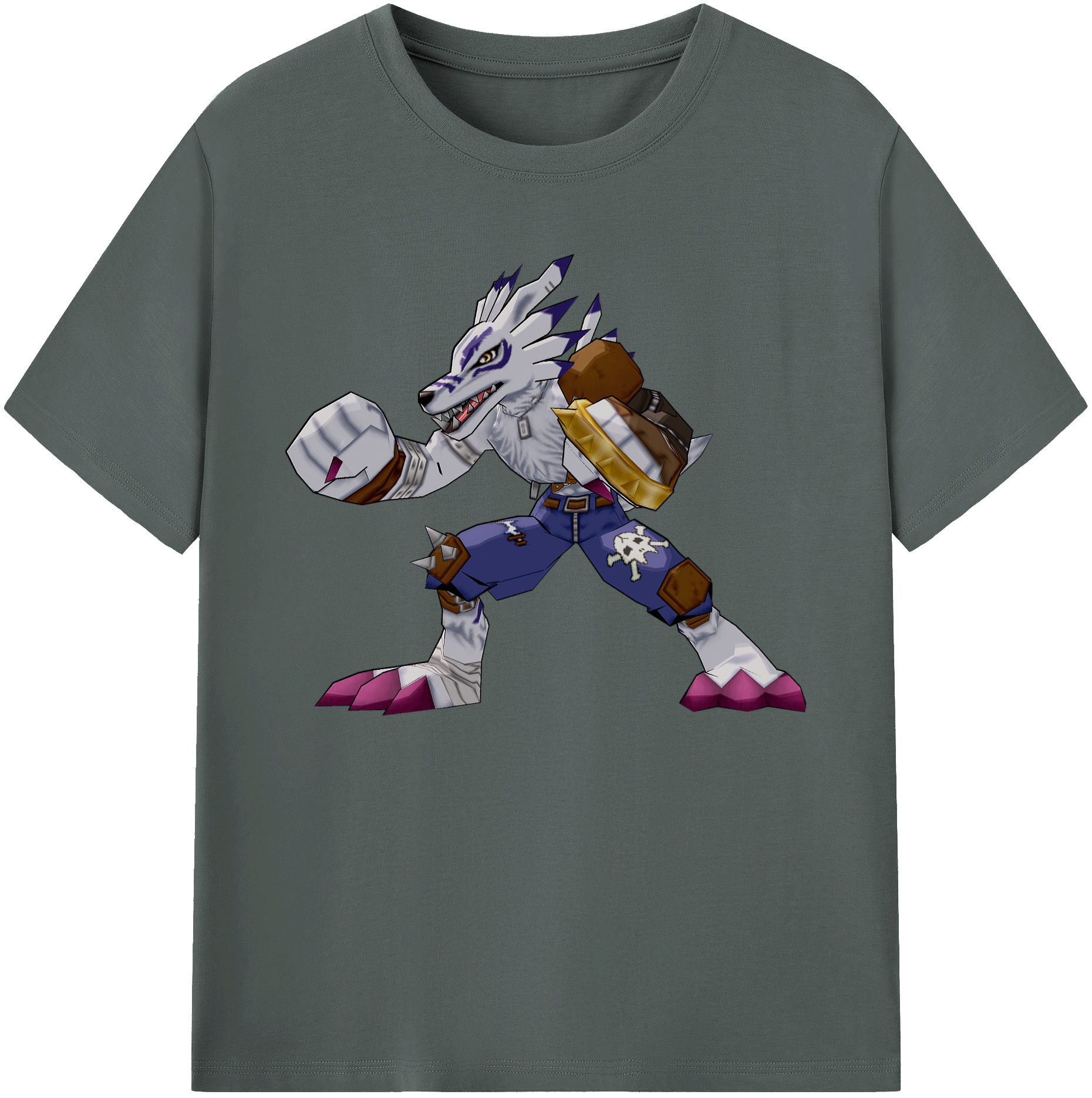 （画像用） Digimon デジタルモンスター/デジモン 綿100％ メンズ半袖Tシャツ｜肌触りやわらか＆通気性